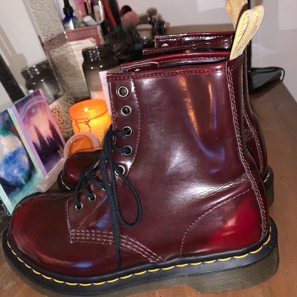 Burgundy/red Doc Martens